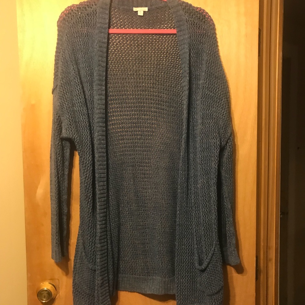 Blue spring cardigan